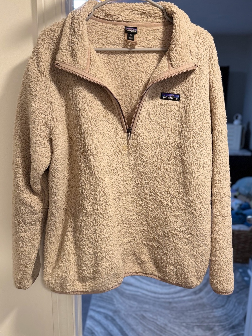 Patagonia Women's Cream Sherpa Half-Zip Pullover